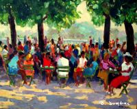 Au jardin du Luxembourg 65x54 cm