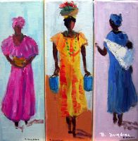 Femmes africaines 41x33 cm