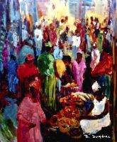 March  Bamako 81x65 cm