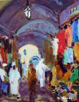 Souk  Marrakech 46x39 cm