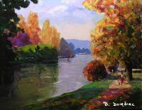 Bord de Seine 100x81 cm