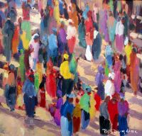 Foule 40x40 cm
