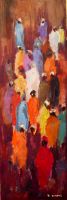 Scènes<br>
 de foule (2) 61x38 cm