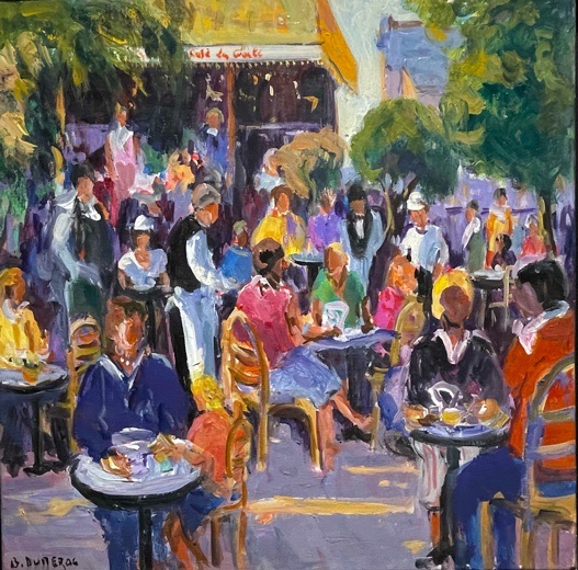 Scène de café par Brigitte du MÉRAC
